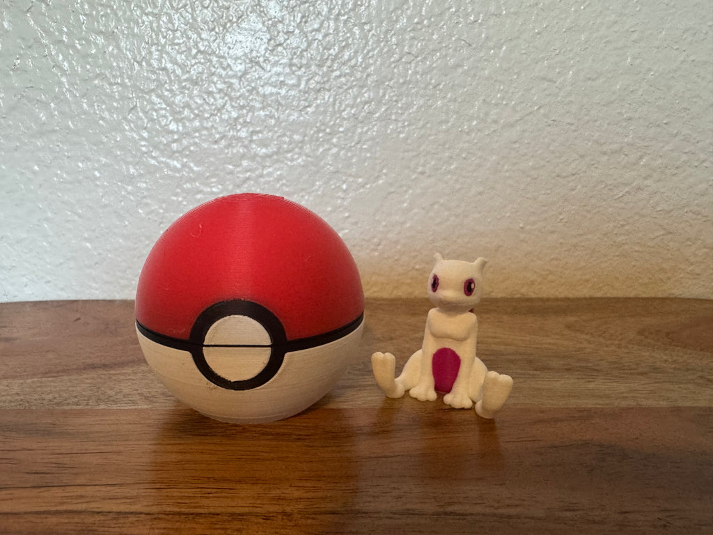 Poké Mini Figure + Ball Holder | Japanese Anime Fan Art
