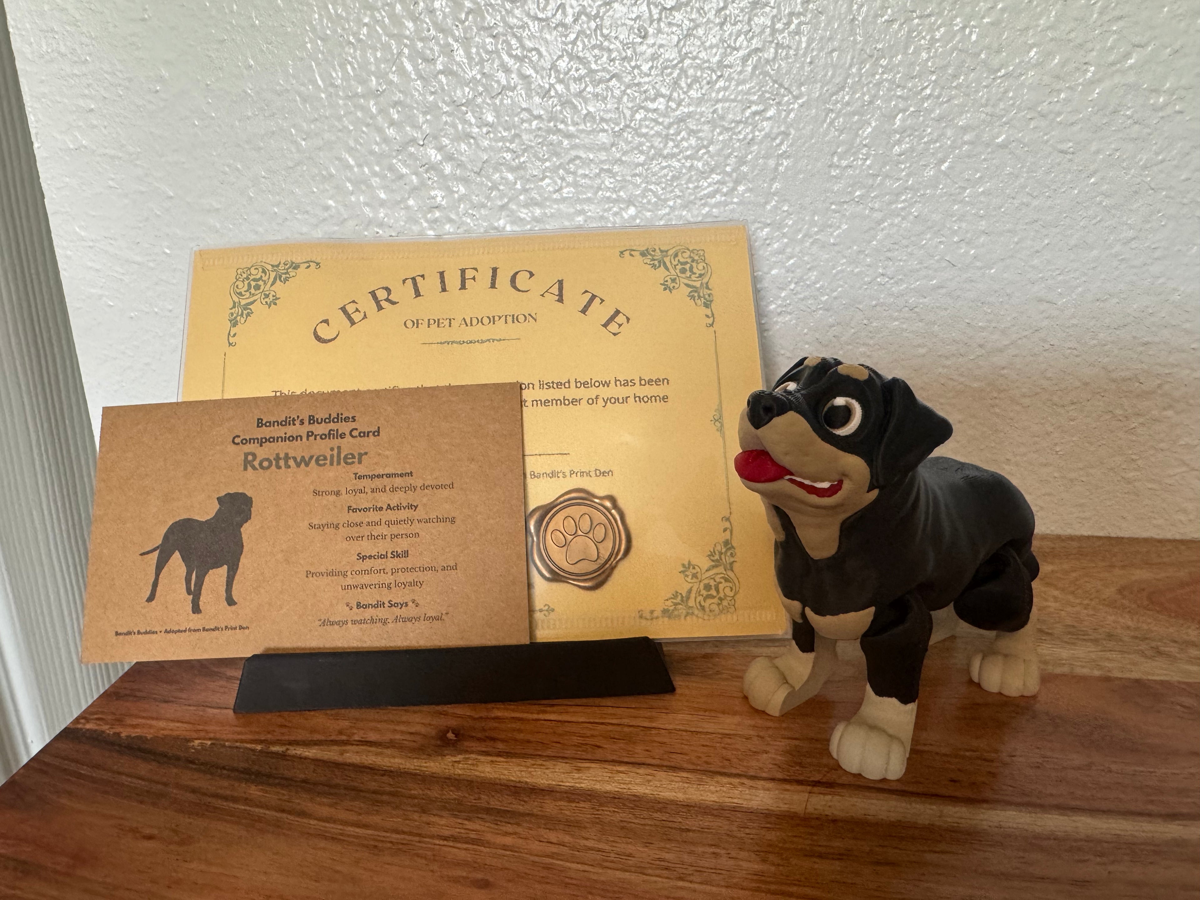Bandit’s Buddies – Adopt Your Fully Articulated Companion