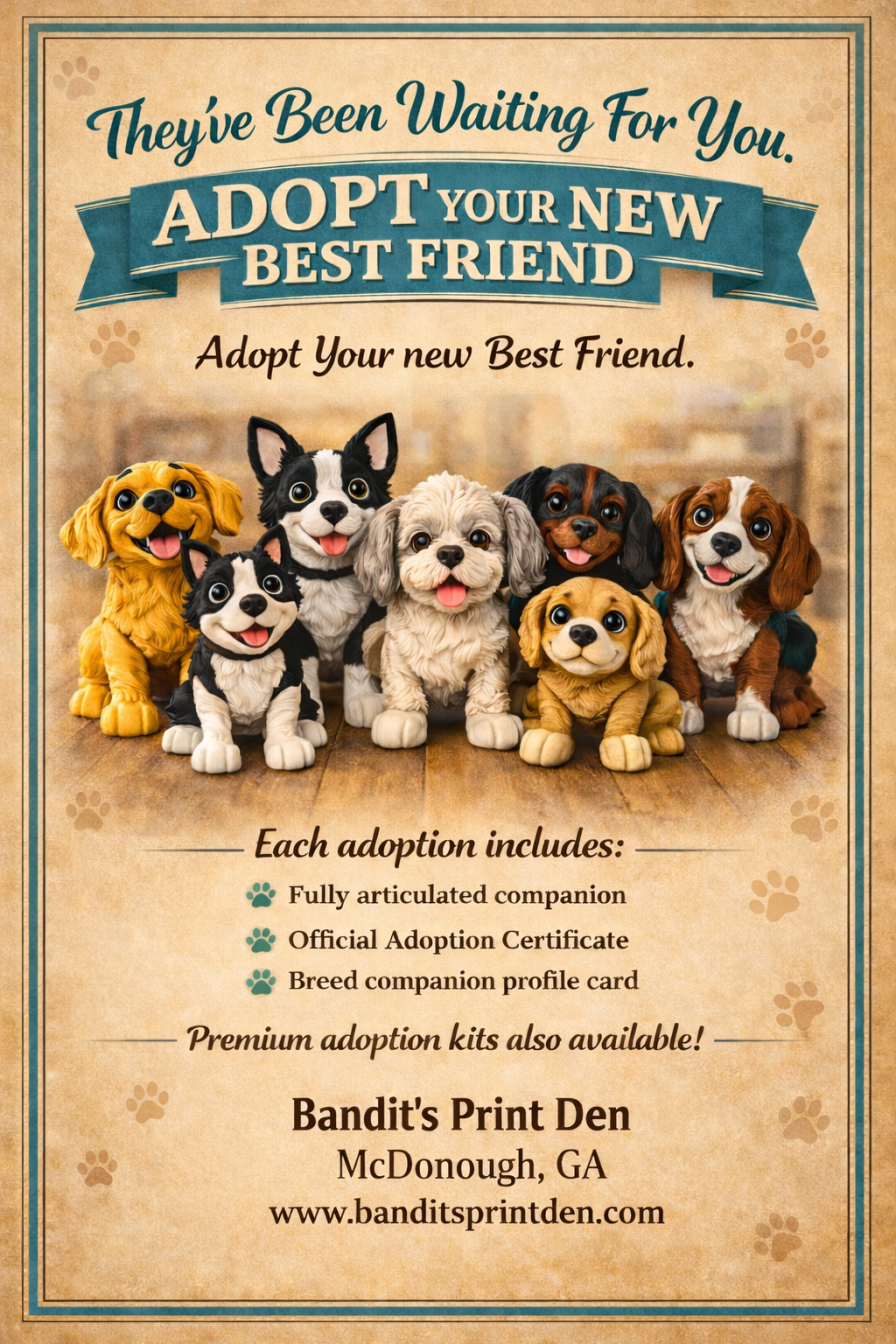 Bandit’s Buddies – Adopt Your Fully Articulated Companion