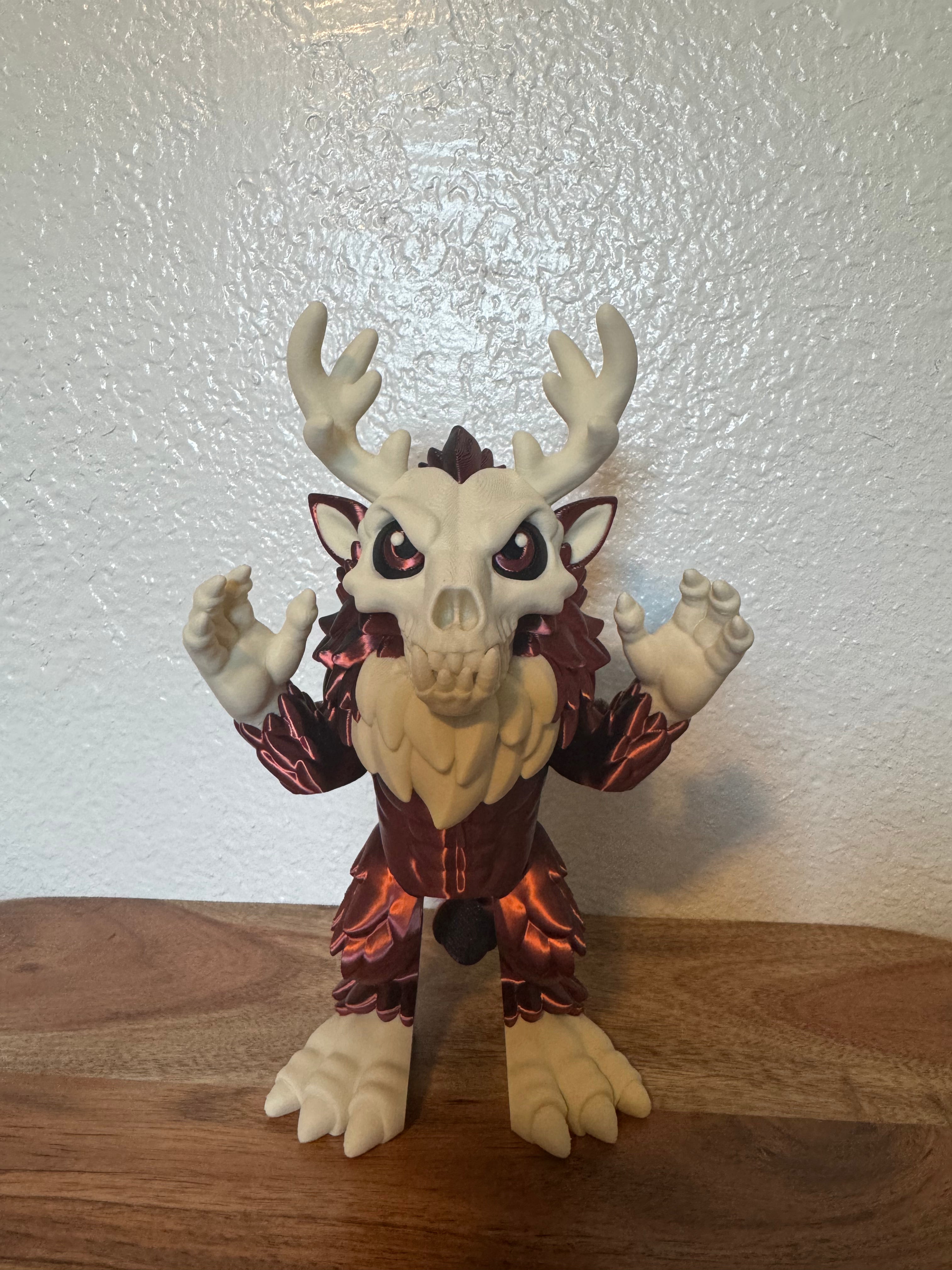 Articulated Wendigo Figure | 3D Printed Fantasy Creature