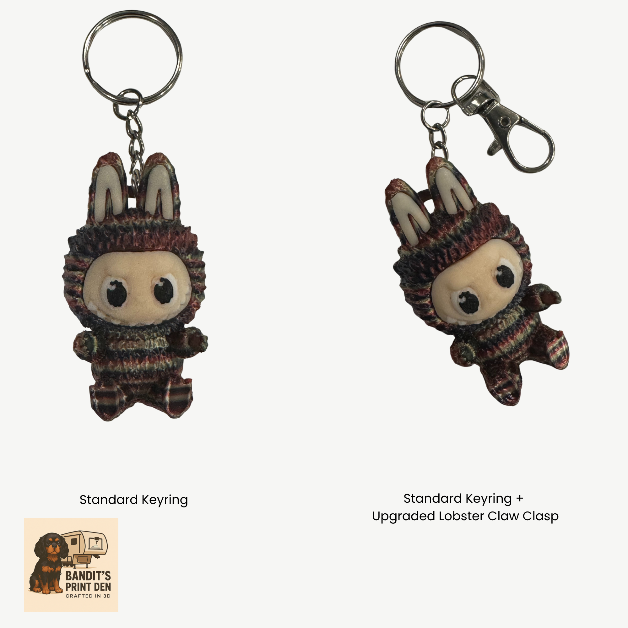 Cozy Critter Keychain –  Cute Character Keychain | Bag Charm | Collector Gift | Handmade Accessory