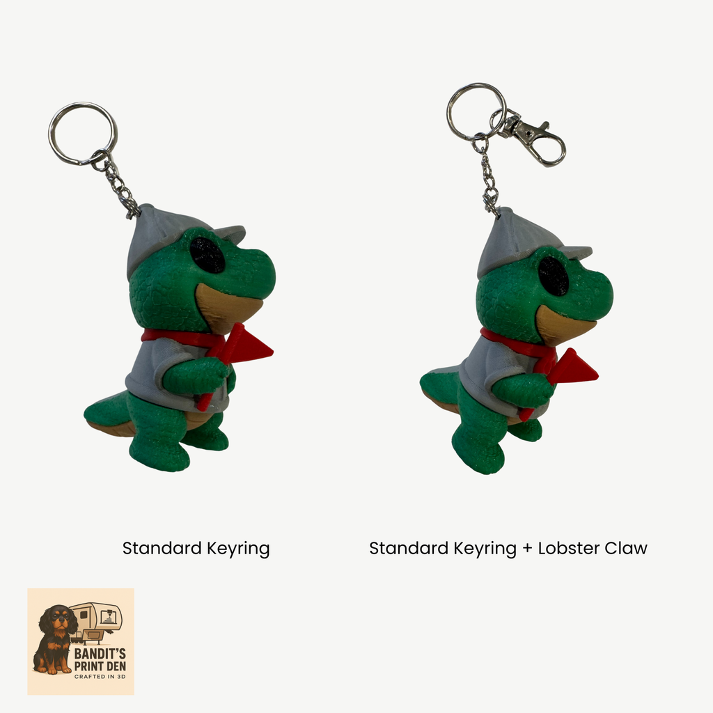 Boy Scout Dino (Dino the Explorer) Keychain / Bag Clip