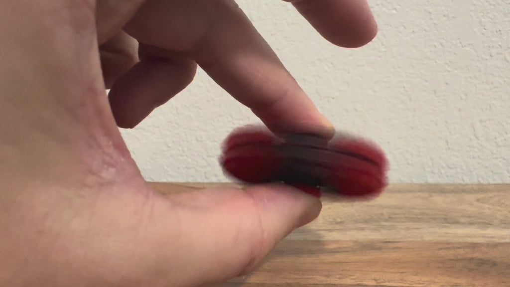 SquishSpin 2" Textured Sensory Fidget Spinner | Bandit’s Print Den