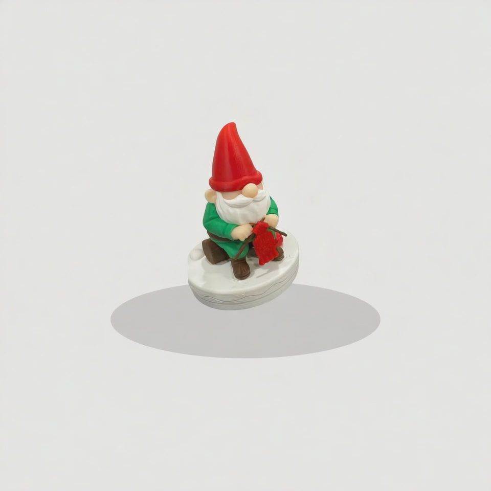 Knitmas Gnome – Cozy Knitting Gnome Figurine