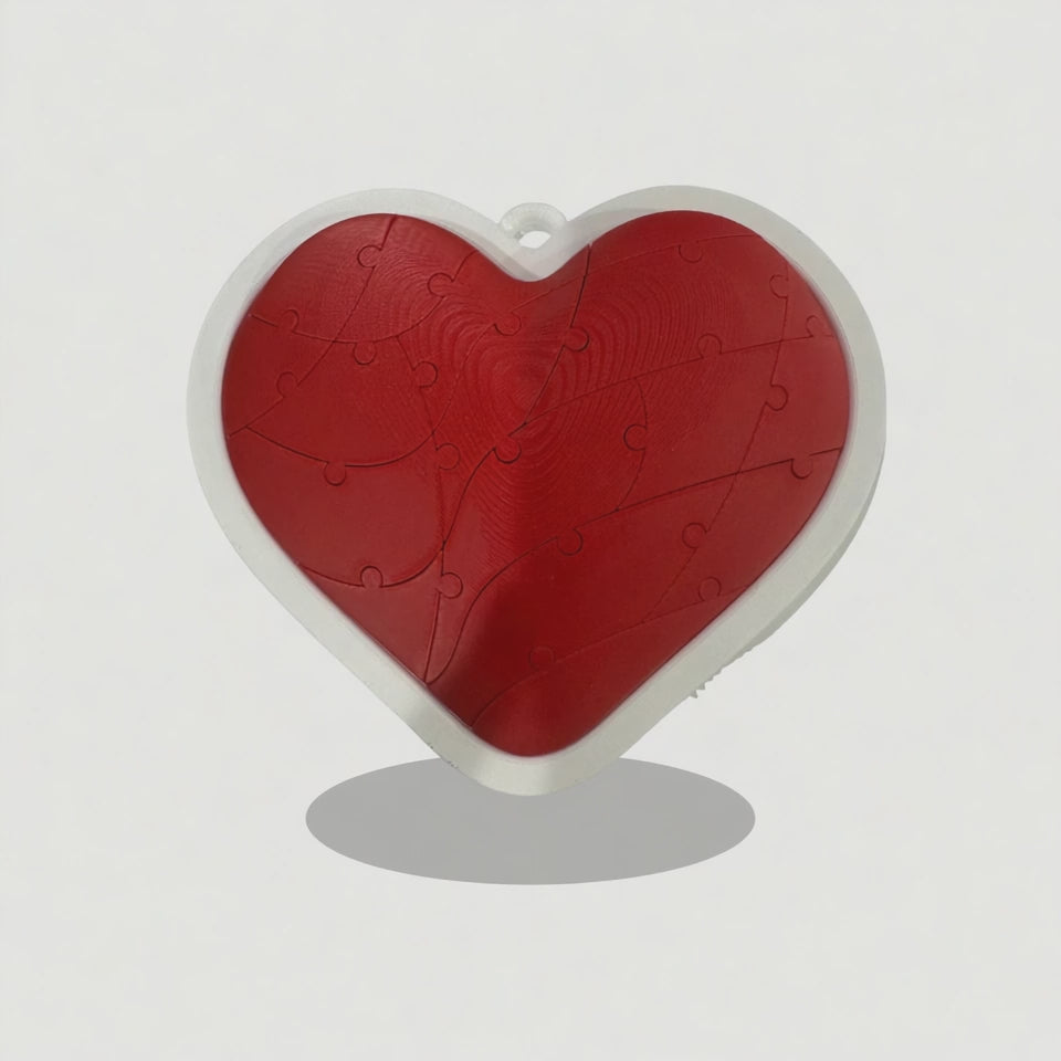 HEART RUSH! – 3D Printed Magnetic Heart Puzzle for Couples