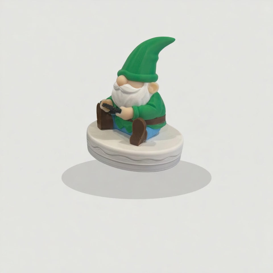 Gamer Gnome – 3D Printed Christmas Figurine